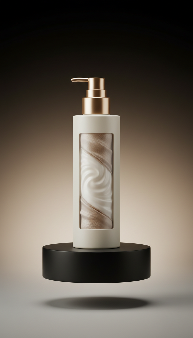 Silk-Lined Cleansing Foam Bottle