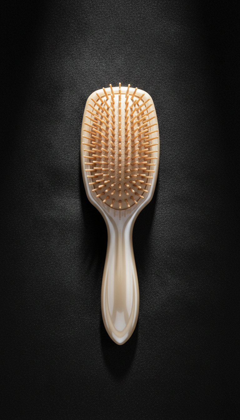 High-Gloss Detangling Brush With Padded Core
